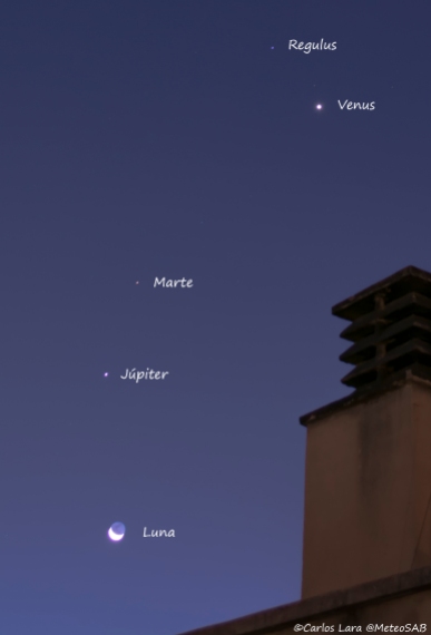 Conjunción Júpiter/Marte/Venus - (10-10-15)